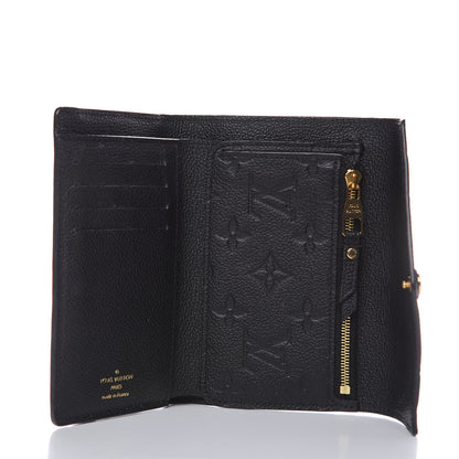 Louis Vuitton Empreinte Compact Curieuse Wallet Black 5 of 9