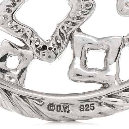 David Yurman Sterling Silver Diamond Quatrefoil Pendant 3 of 3