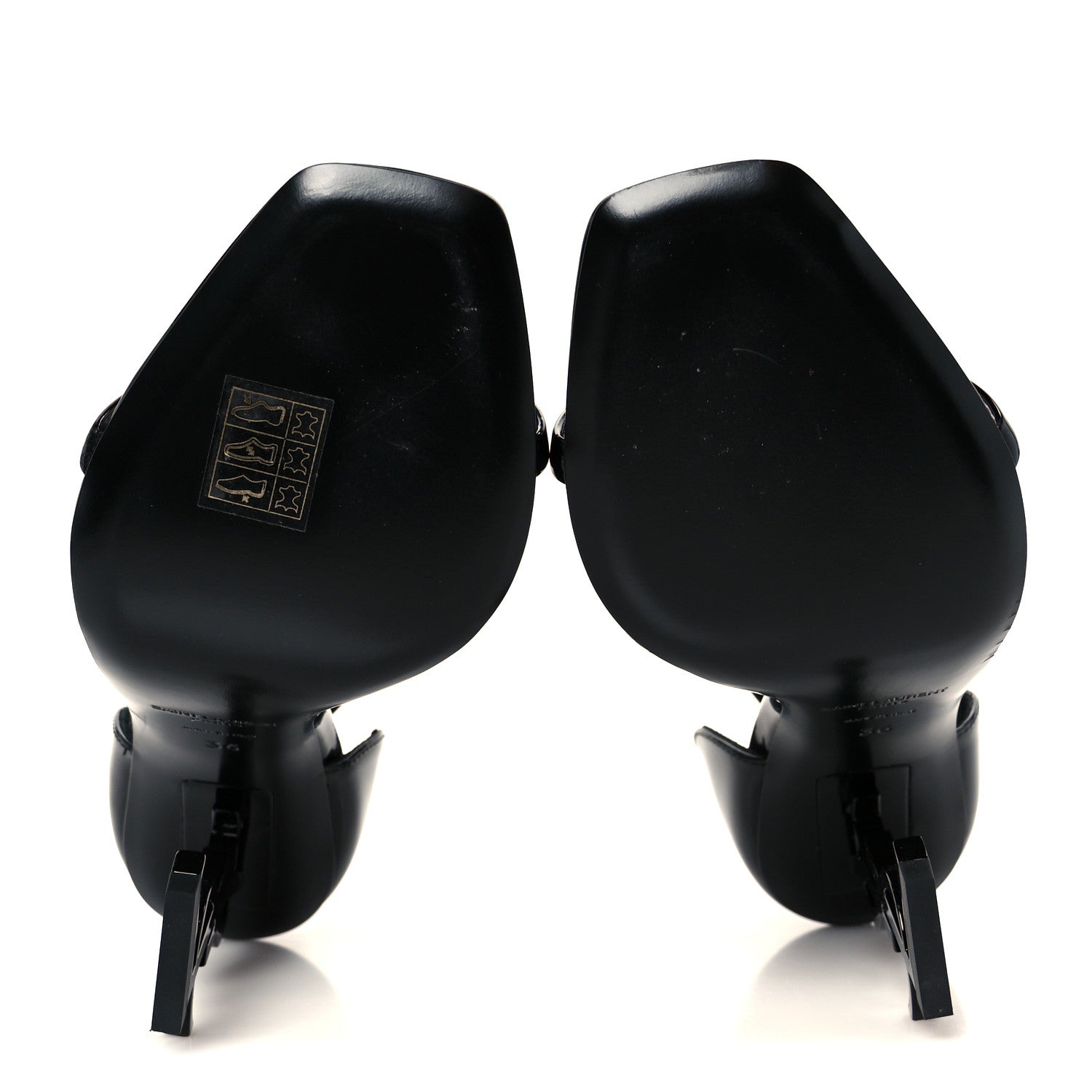 Saint Laurent Patent Cassandra 100 Sandals 36 Black 6 of 10