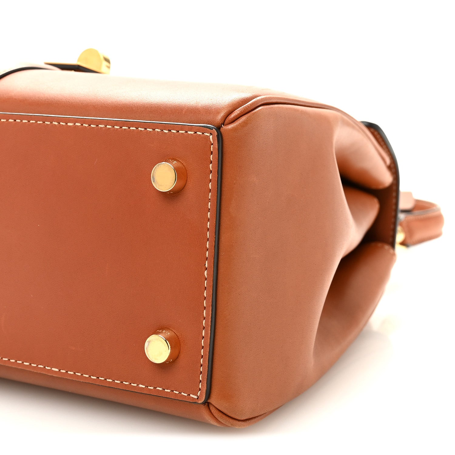 Celine Satinated Calfskin Small 16 Top Handle Bag Tan 11 of 11