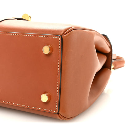Celine Satinated Calfskin Small 16 Top Handle Bag Tan 11 of 11