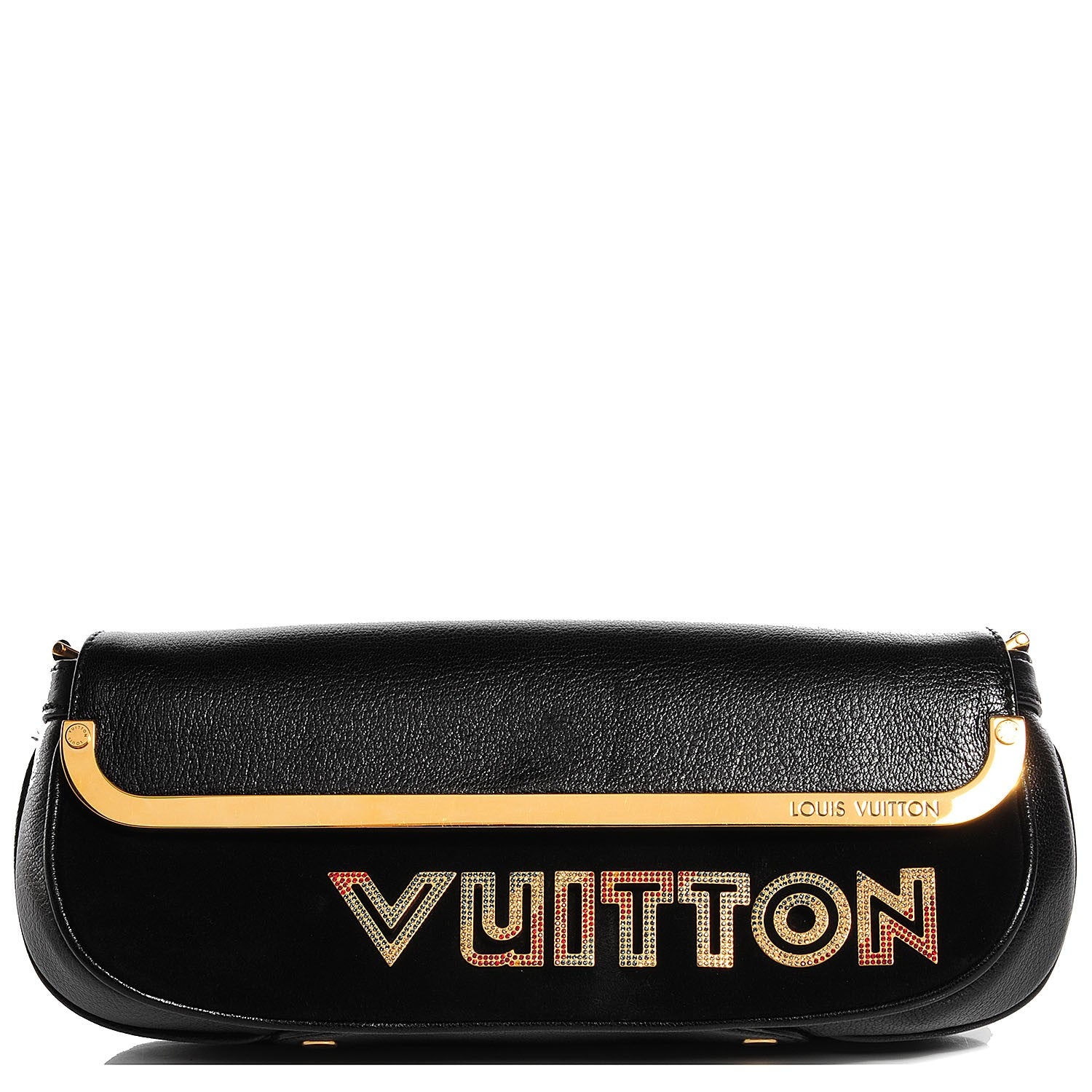 Louis Vuitton Chèvre Suede Crystals Avant Garde Pochette Black 1 of 7