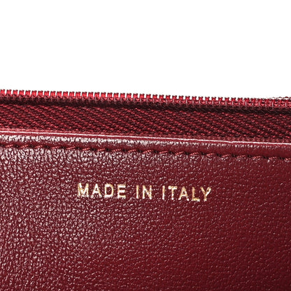 Chanel Lambskin Quilted Strass Studded CC Wallet on Chain WOC Burgundy 5 of 11
