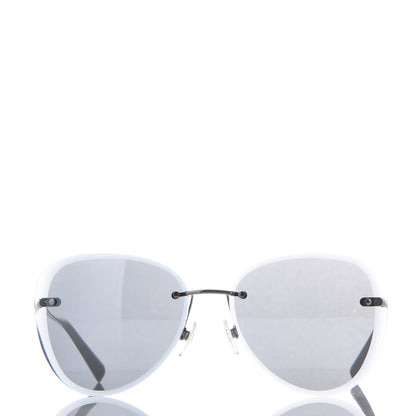 Chanel Mirrored Pilot Sunglasses 4239 Silver 2 of 8