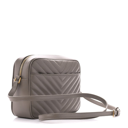 Saint Laurent Calfskin Matelasse Monogram Lou Camera Bag Greyish Brown 3 of 10