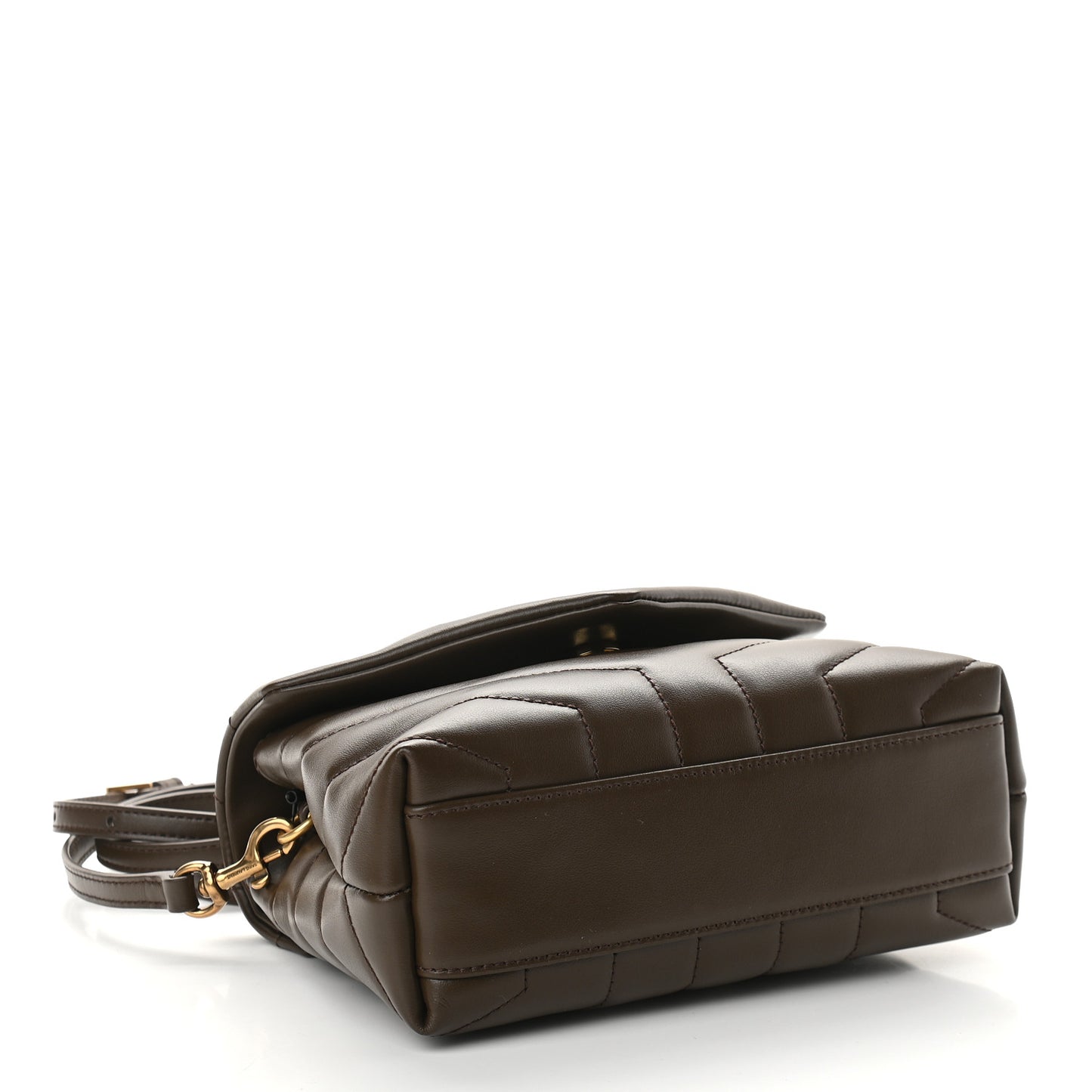 Calfskin Y Quilted Monogram Toy Loulou Crossbody Bag Earth