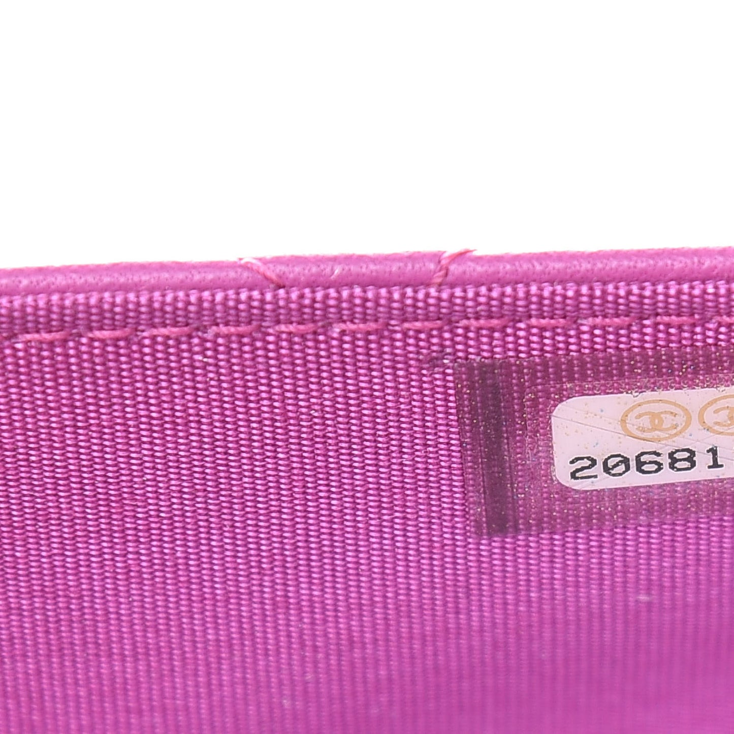 Lambskin Quilted Boy Wallet On Chain WOC Dark Pink