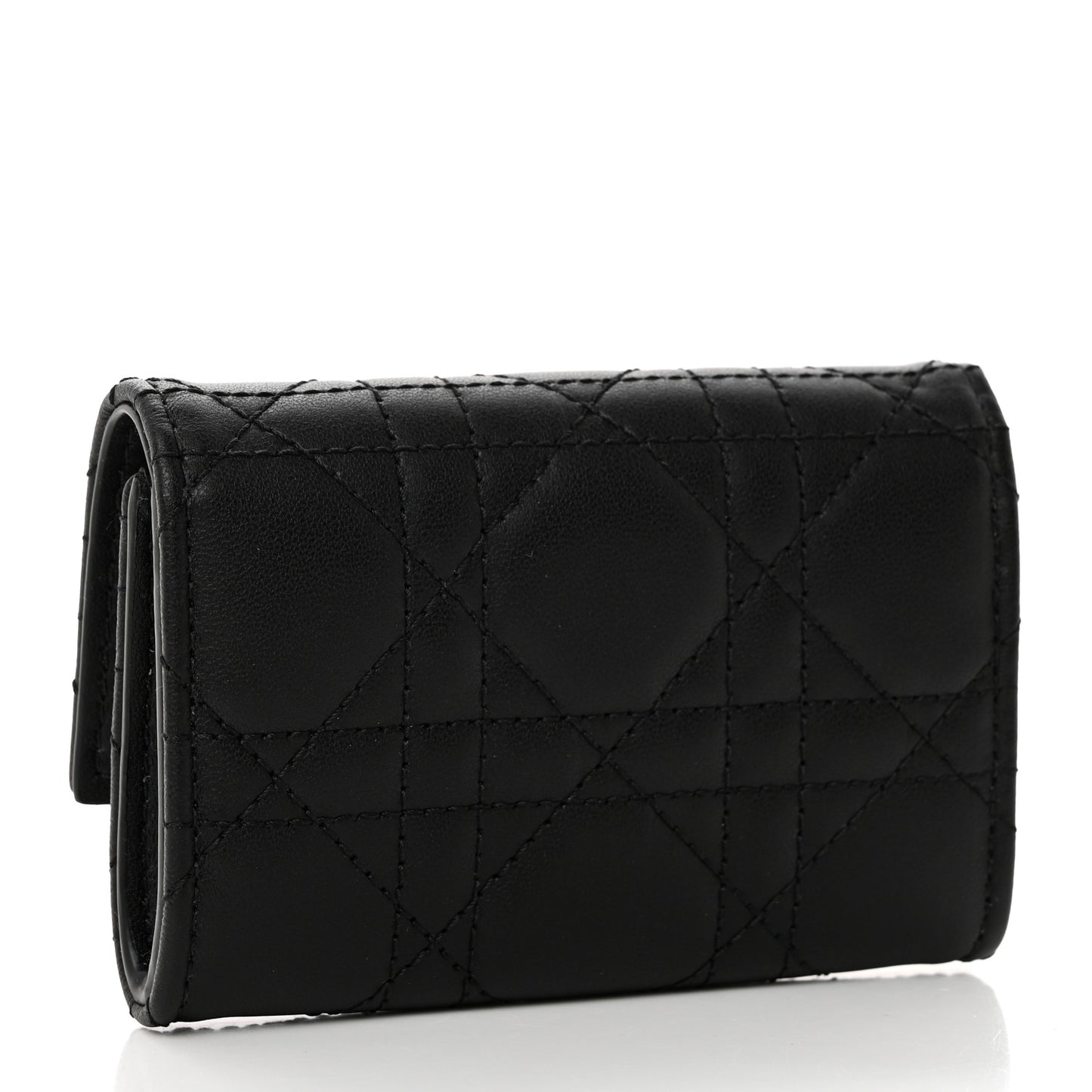 Lambskin Cannage My Dior Glycine Wallet Black