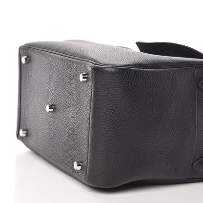 Hermes Taurillon Clemence Lindy 30 Black 9 of 9
