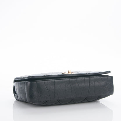Chanel Aged Calfskin Quilted Medium Pondichery Flap Black 4 of 7