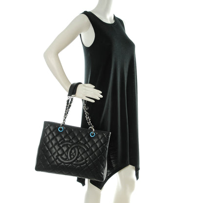 Chanel Caviar Quilted Grand Shopping Tote GST Black 2 of 7