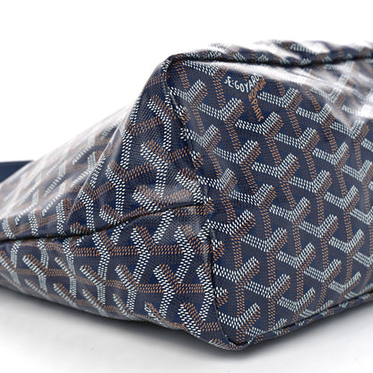 Goyard Goyardine Boheme Hobo Navy Blue 10 of 11