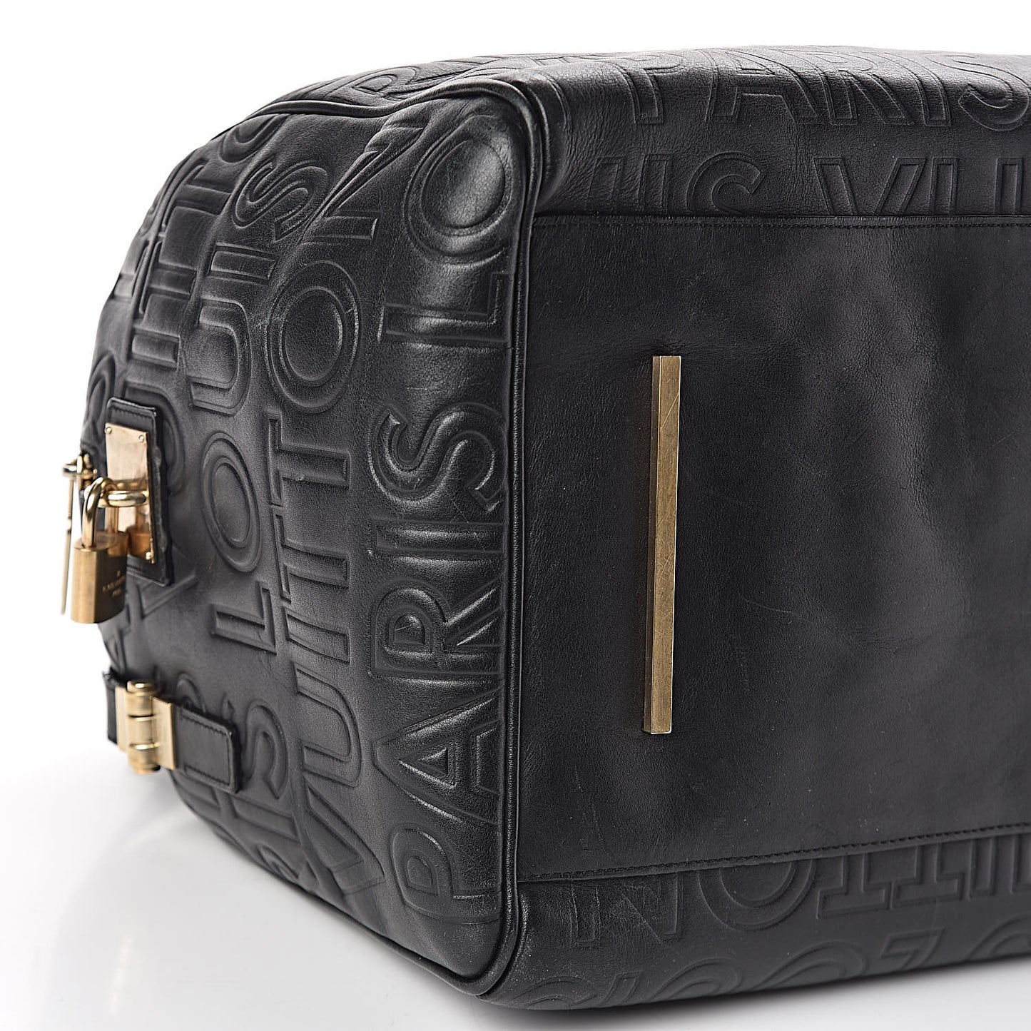 Calfskin Embossed Speedy Cube 30 Black