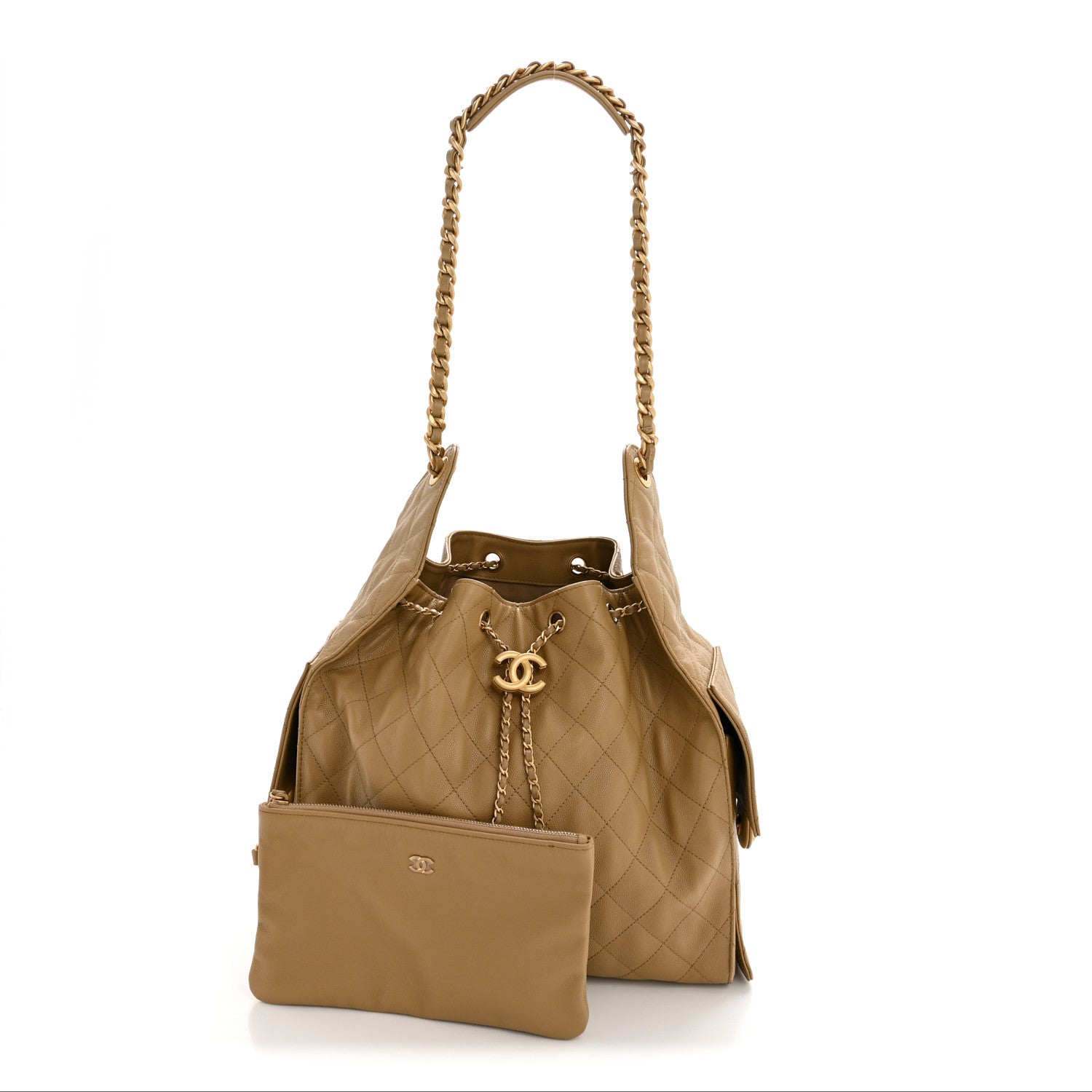 Chanel Caviar Quilted Medium Chanel 25 Handbag Dark Beige 3 of 13