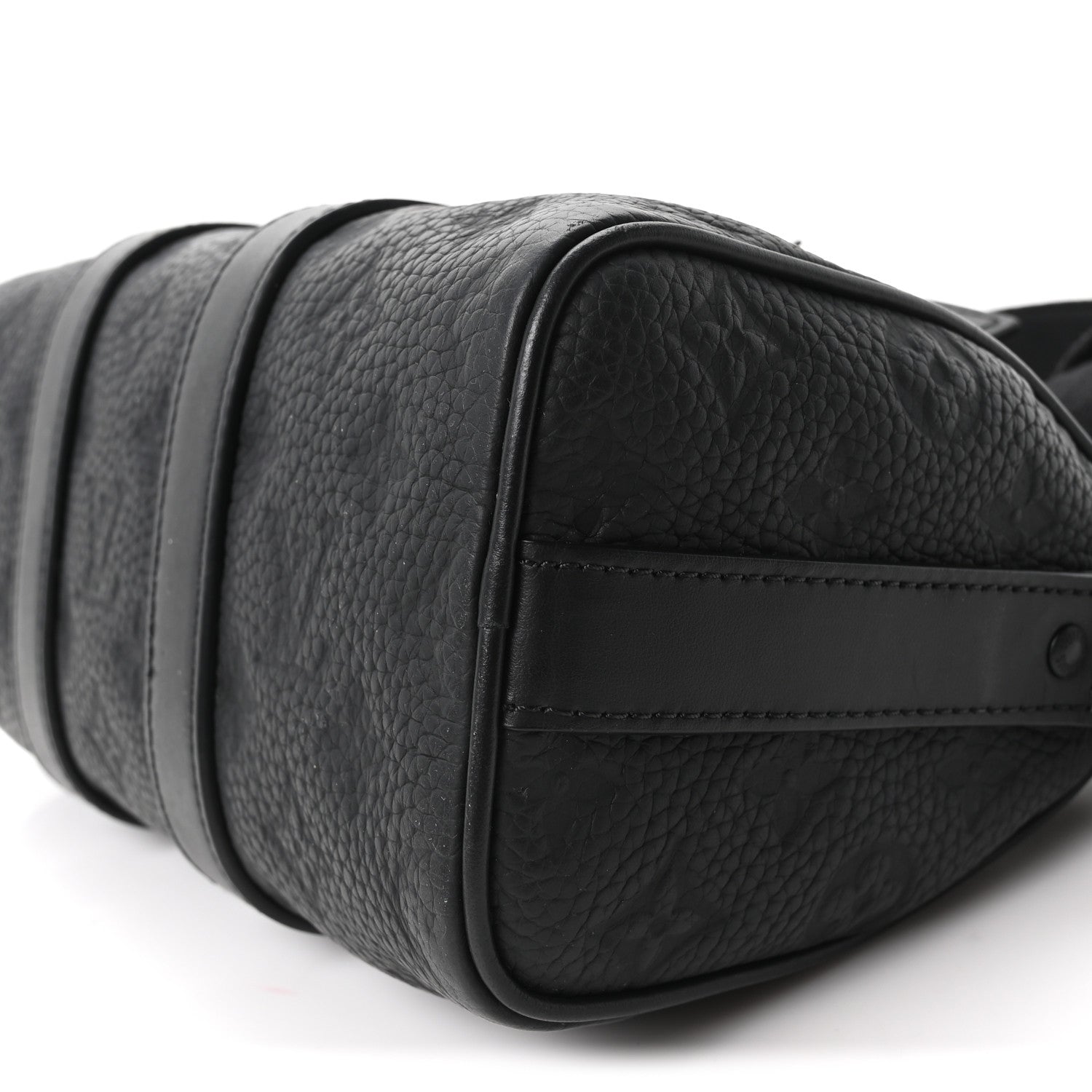 Louis Vuitton Monogram Taurillon Keepall Bandouliere 25 Black 9 of 10