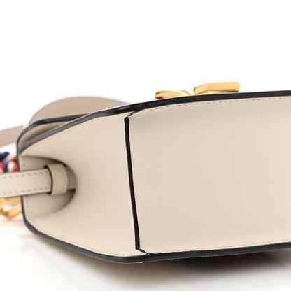 Gucci Calfskin Mini Sylvie Top Handle Bag White 9 of 12