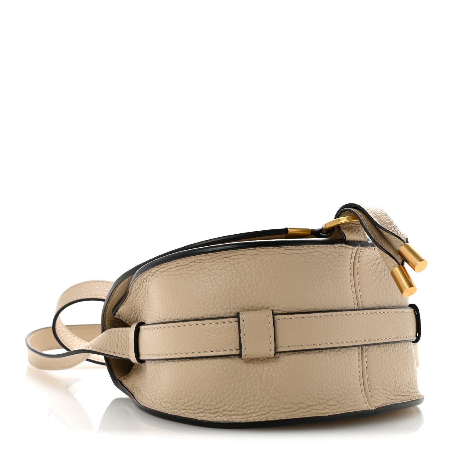 Chloe Grained Calfskin Mini Marcie Saddle Bag Root Beige 4 of 12
