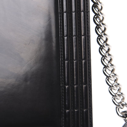 Chanel Glazed Calfskin Large Boy Flap Black 10 of 13