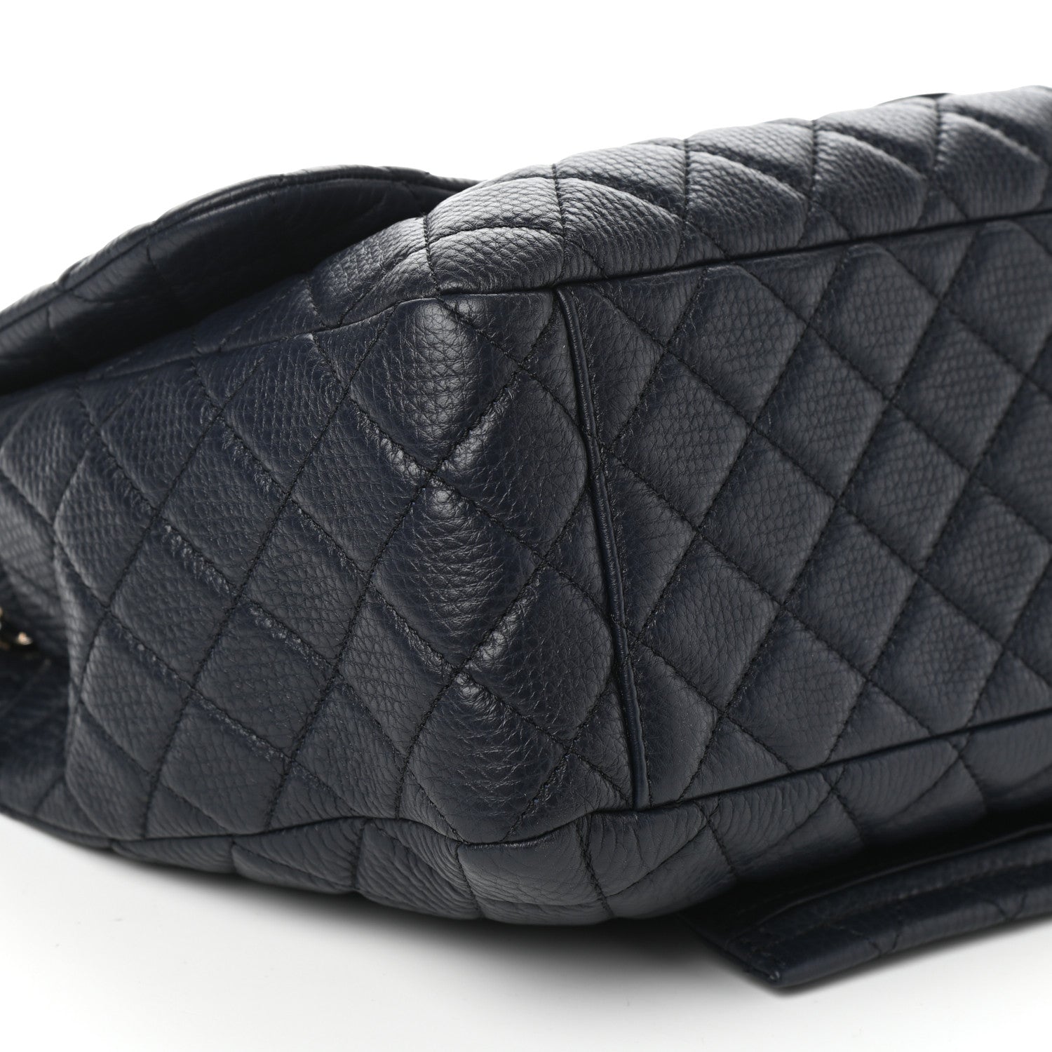 Chanel Calfskin Quilted Small XXL Travel Flap Bag Navy 9 of 10
