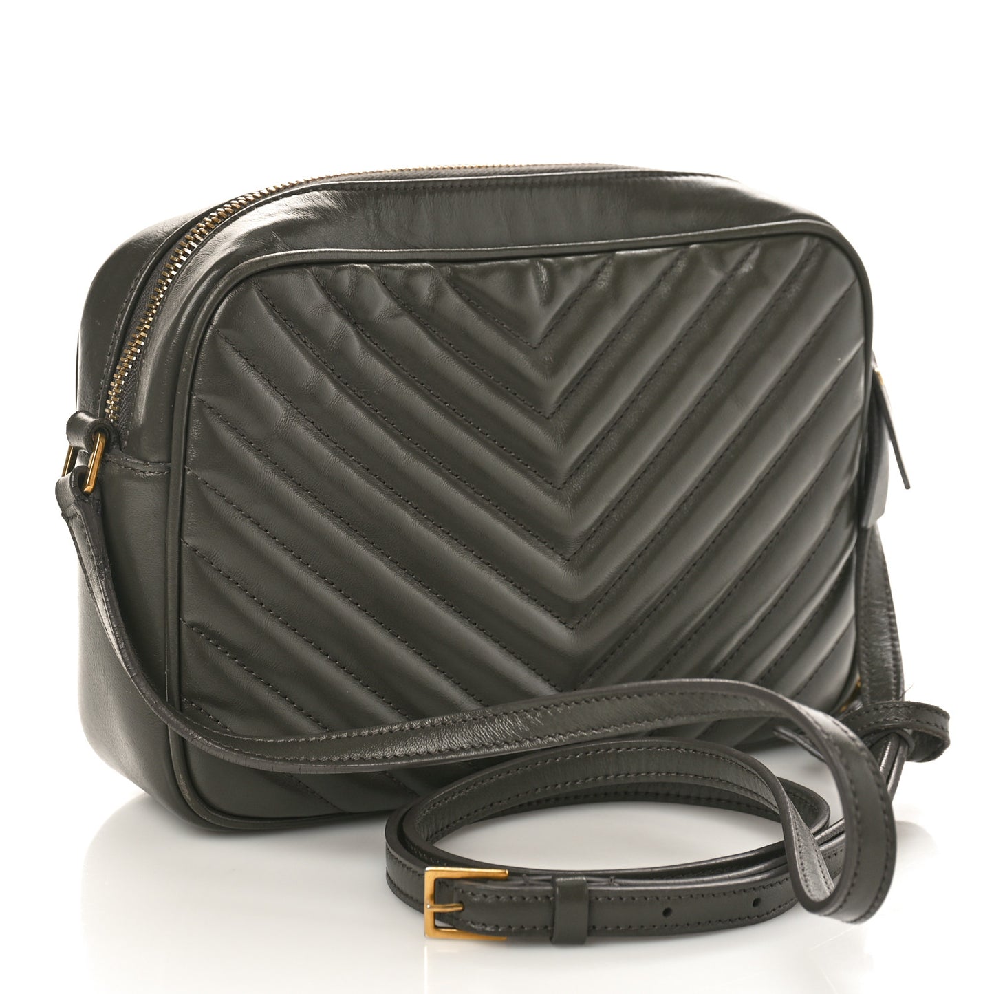 Calfskin Matelasse Monogram Lou Camera Bag Pebble