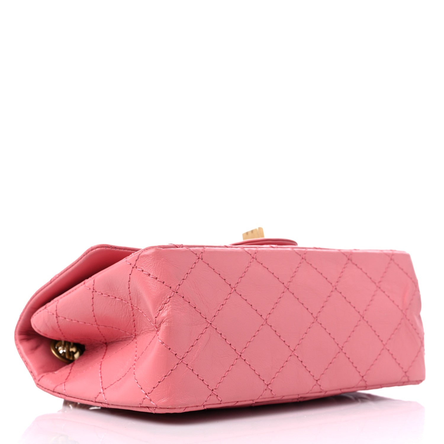 Chanel Aged Calfskin Quilted 2.55 Reissue Mini Flap Pink 3 of 8