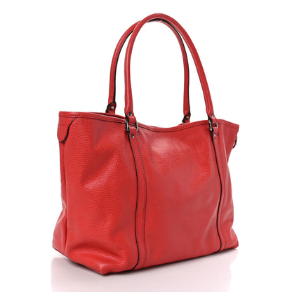 Gucci Pebbled Calfskin Medium Joy Tote Red 3 of 9