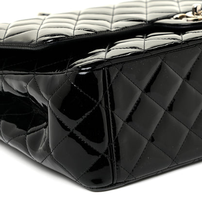 Chanel Patent Quilted Maxi Double Flap Black 8 of 25