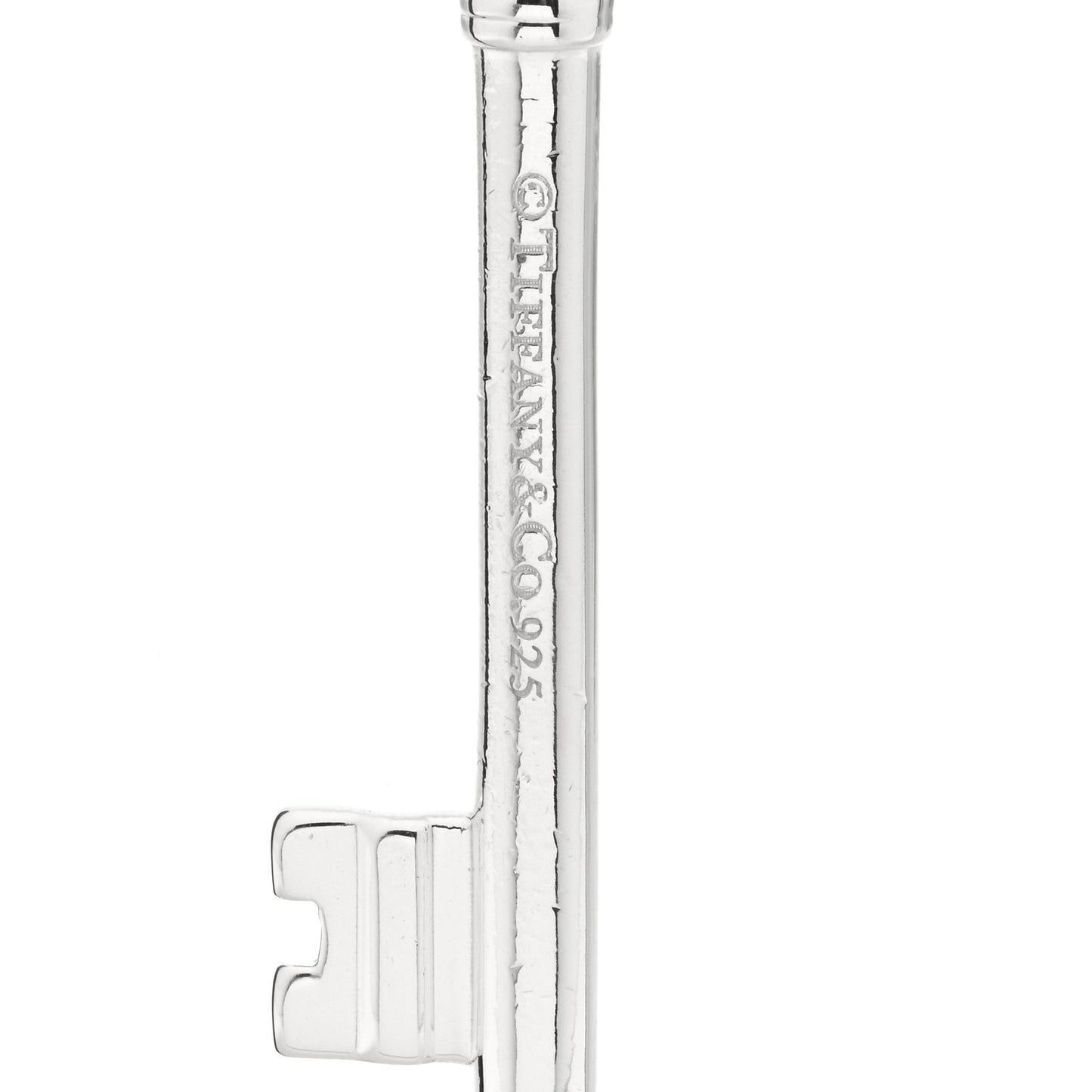 Sterling Silver Large Oval Key Pendant