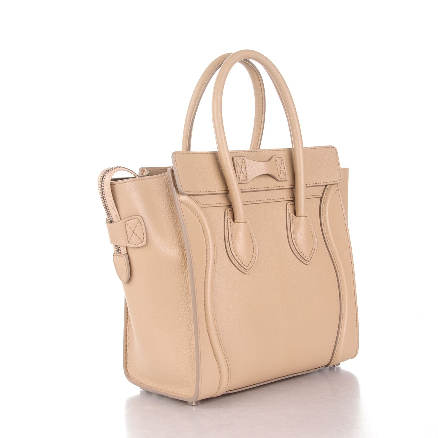 Goatskin Micro Luggage Sand
