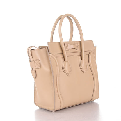 Celine Goatskin Micro Luggage Sand 3 of 7