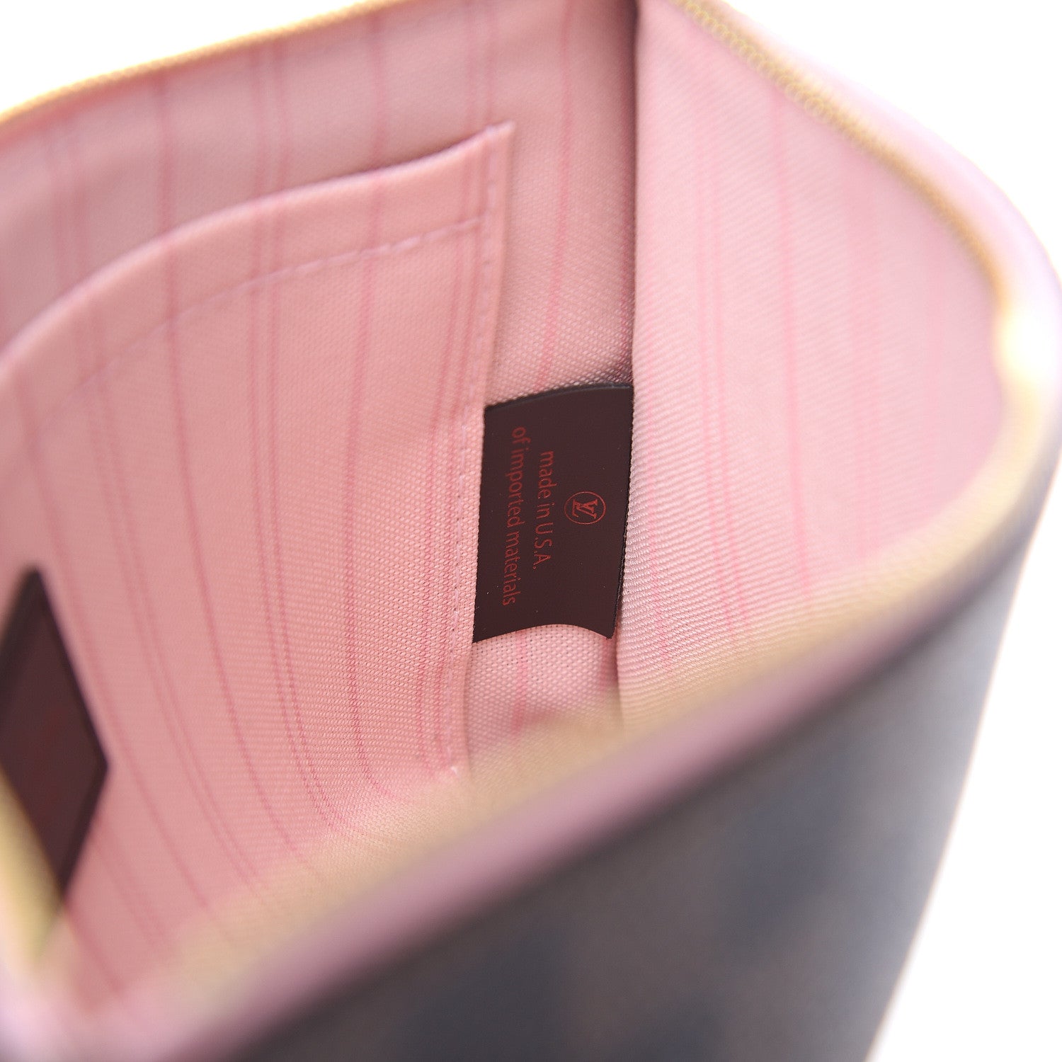 Louis Vuitton Damier Ebene Neverfull MM GM Pochette Rose Ballerine 7 of 7