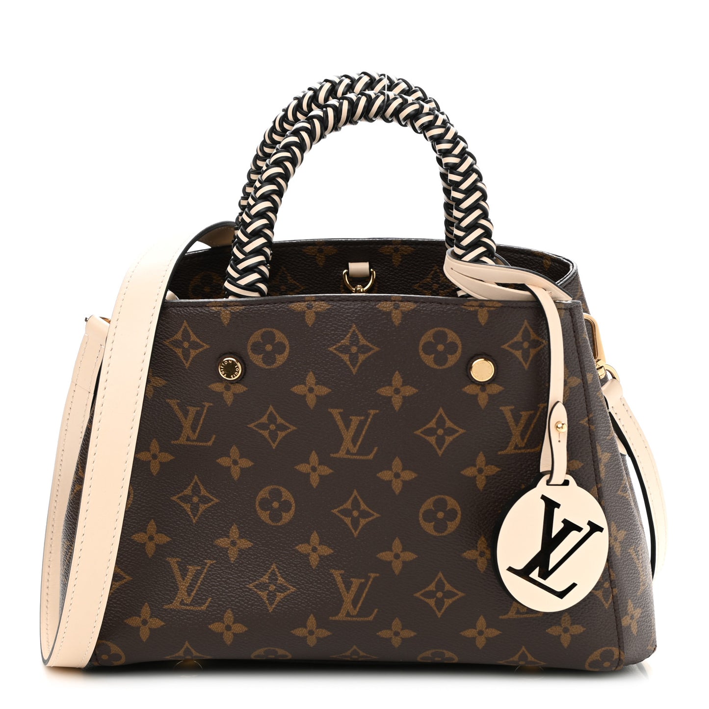 Monogram Braided Montaigne BB Creme Beige