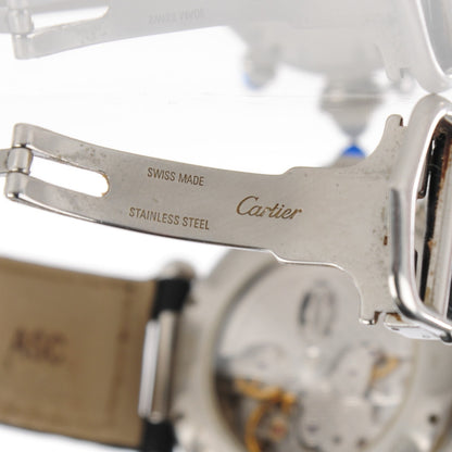 Cartier Stainless Steel 18K Yellow Gold Alligator 38mm Pasha C Chronograph Automatic Watch 8 of 9