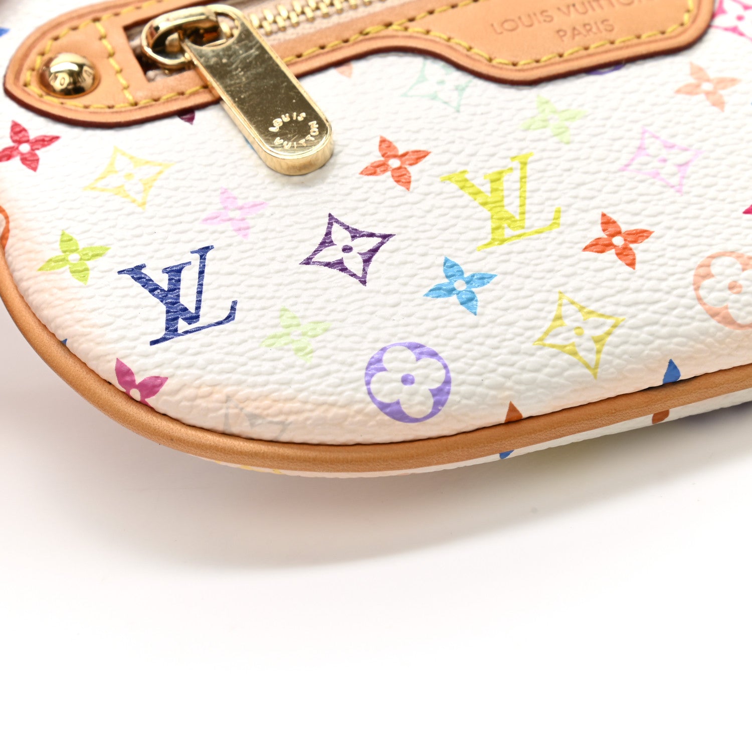 Louis Vuitton Monogram Multicolor Pochette Plate MM White 8 of 9