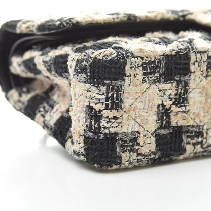 Chanel Tweed Quilted Medium Double Flap Multicolor 9 of 10