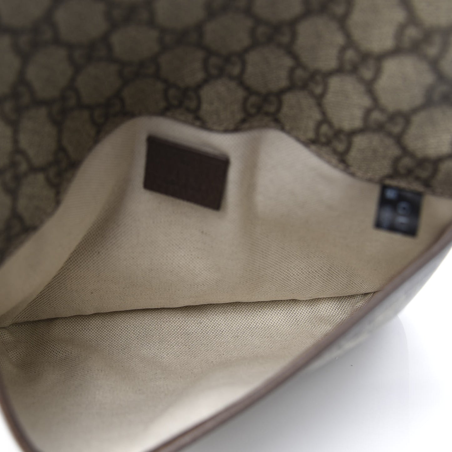 GG Supreme Monogram Neo Vintage Web Belt Bag Brown