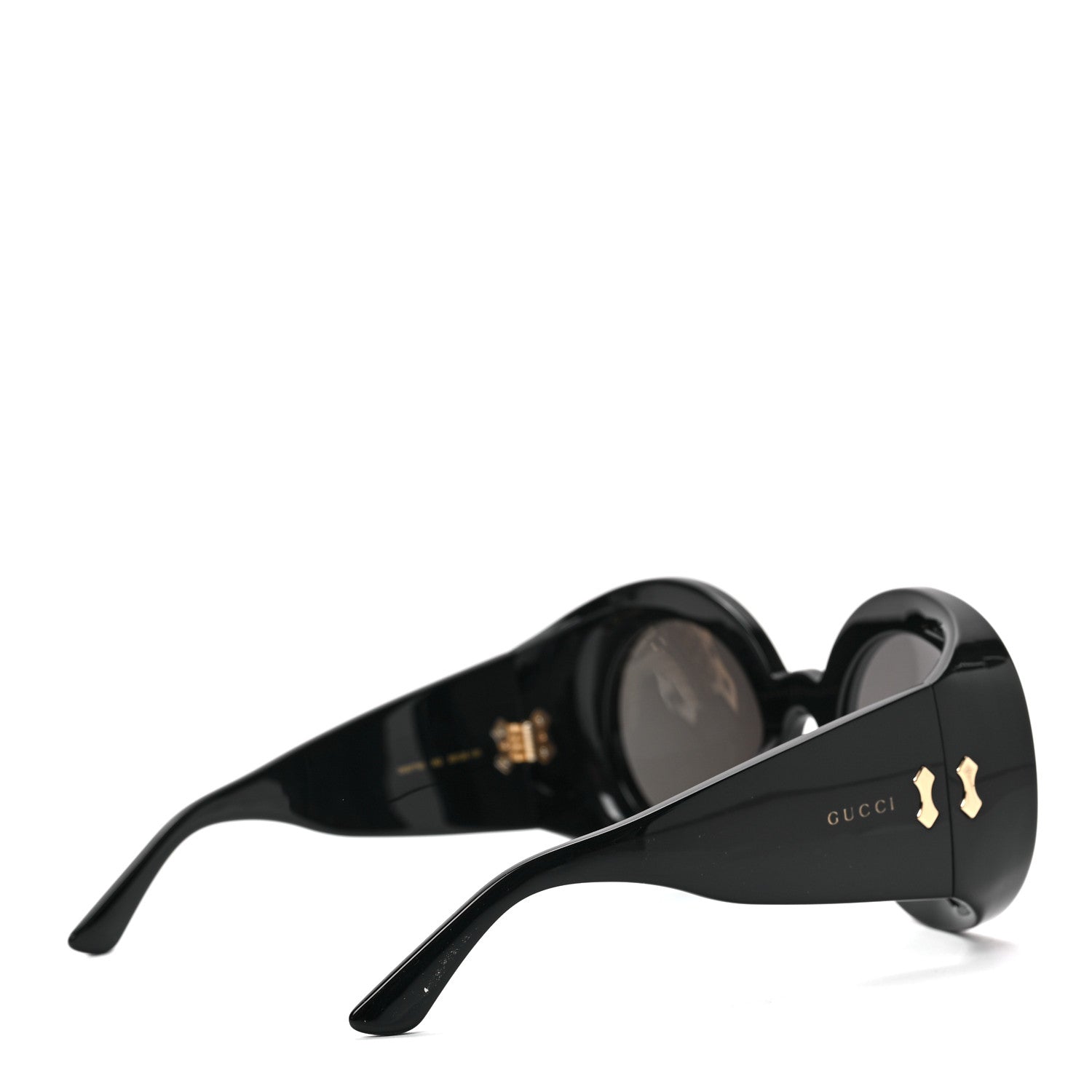 Gucci Acetate Round Sunglasses GG0779S Black 4 of 6