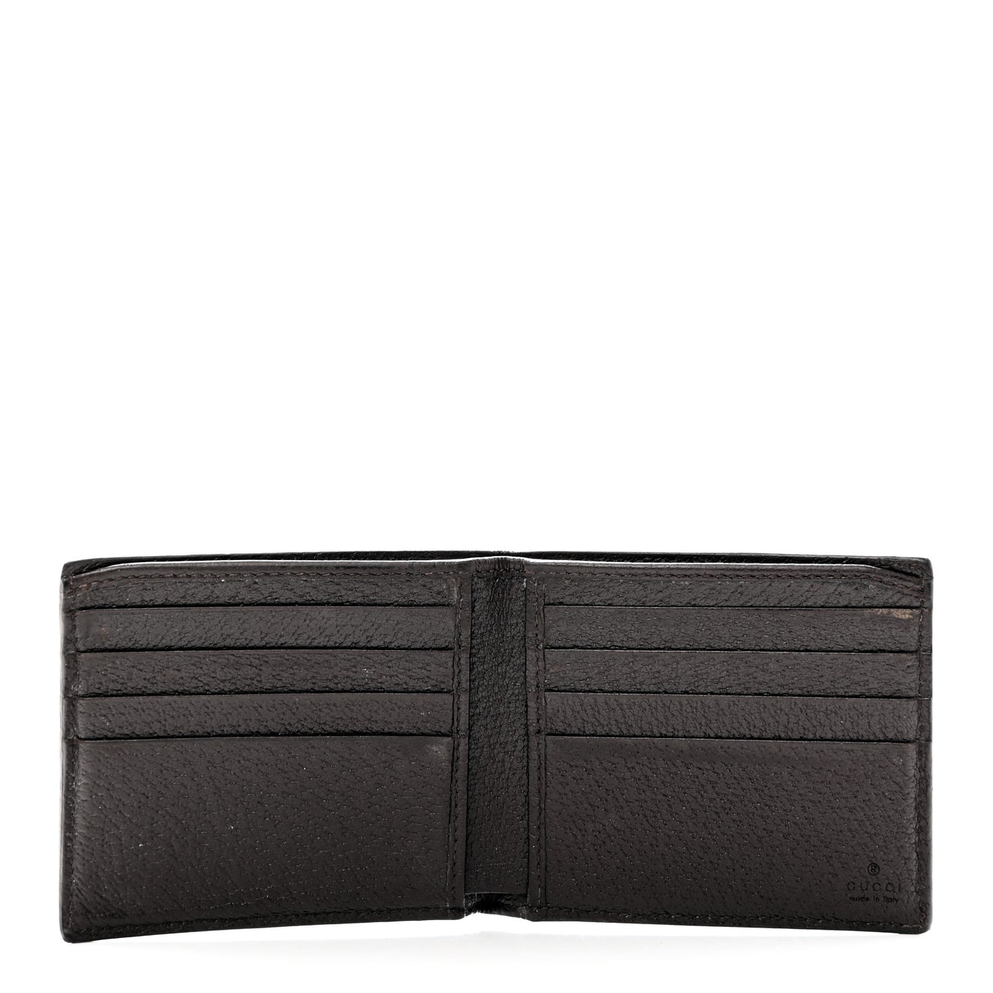 Calfskin Boar Effect GG Marmont Bi-Fold Wallet Brown