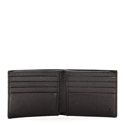 Gucci Calfskin Boar Effect GG Marmont Bi-Fold Wallet Brown 5 of 8