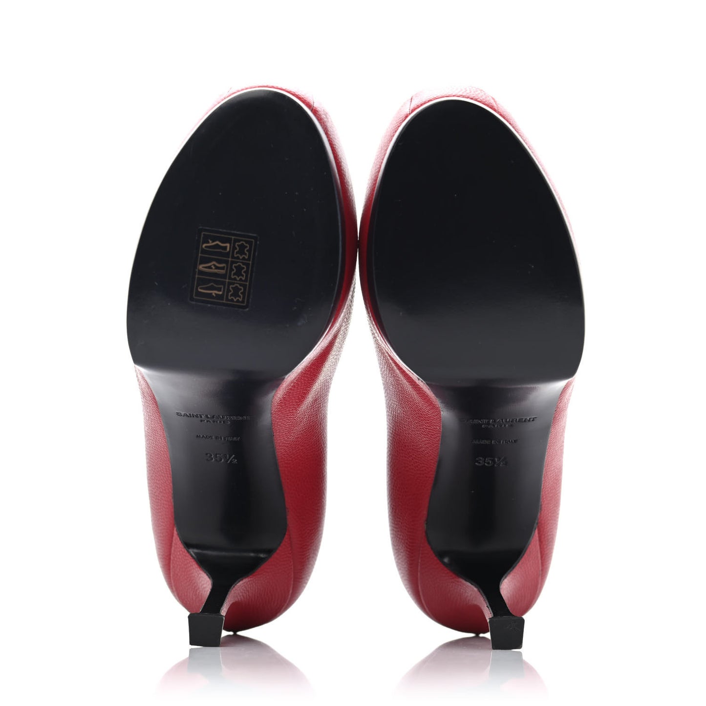 Vernigolf Tribtoo Platform 80 Pumps 35.5 Red