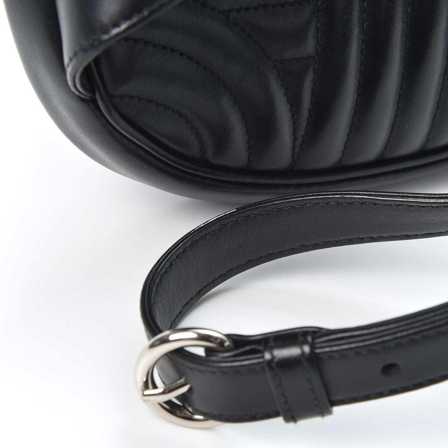 Soft Calfskin Impunture Diagramme Belt Bag Black