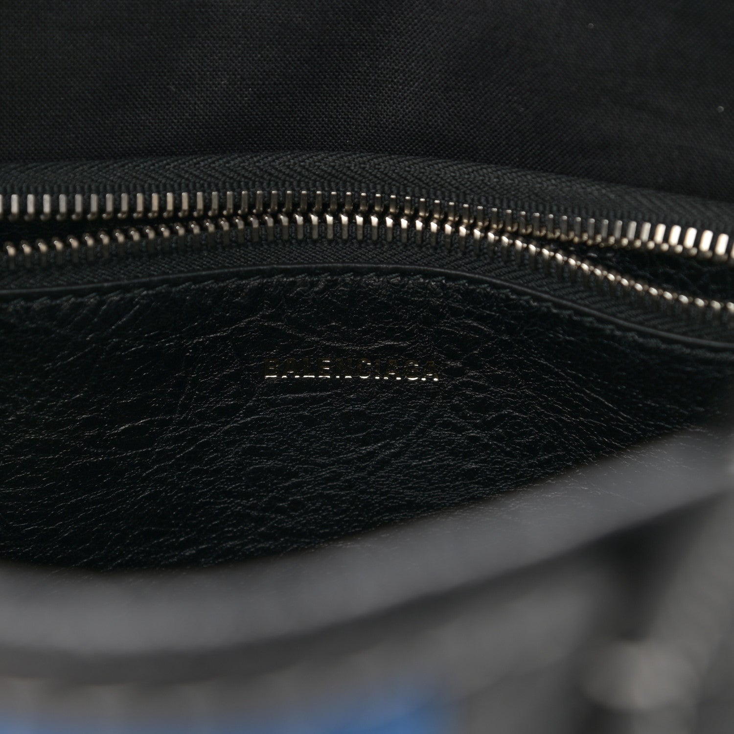 Balenciaga Agneau Arena Multicolore XS Bazar Shopper Tote Bleu White Black 6 of 9