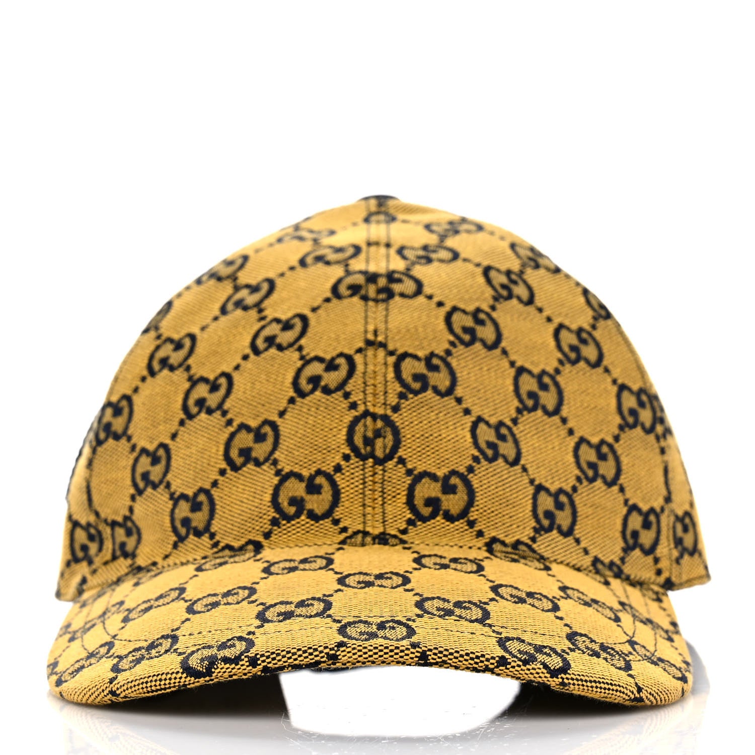 Gucci Monogram Multicolor Retro Interlocking G Baseball Hat M Yellow Blue 2 of 7