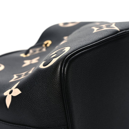 Louis Vuitton Empreinte Monogram Giant Neonoe MM Black Beige 10 of 13