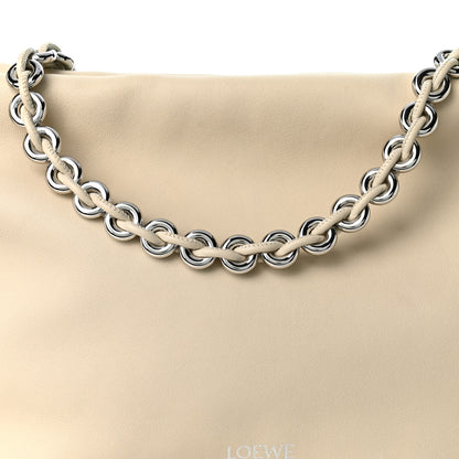 Loewe Mellow Nappa Medium Donut Chain Flamenco Knot Clutch Sea Salt 8 of 10