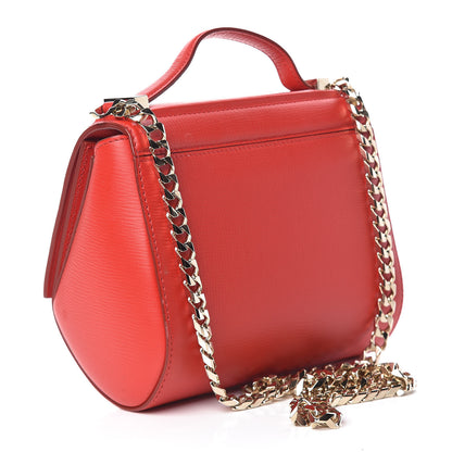 Givenchy Textured Calfskin Mini Pandora Box Chain Crossbody Bag Medium Red 3 of 13