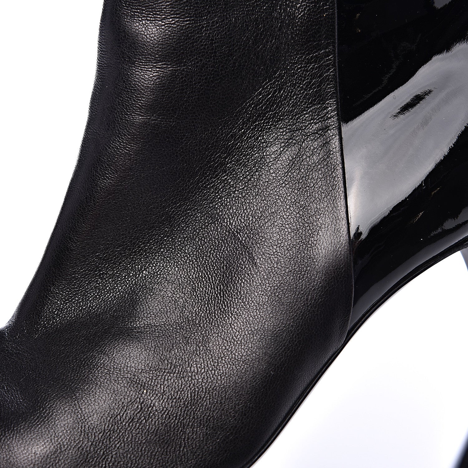 Chanel Patent Cap Toe Booties 38.5 Black 9 of 14