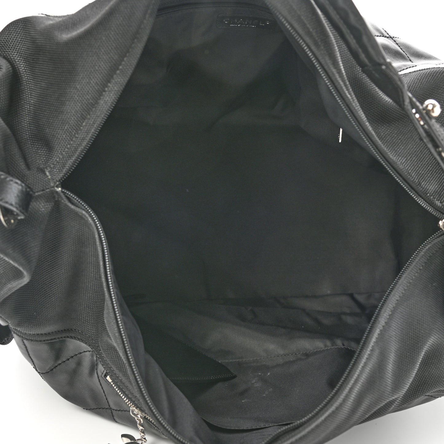 Coated Canvas Paris Biarritz XL Travel Bag Black
