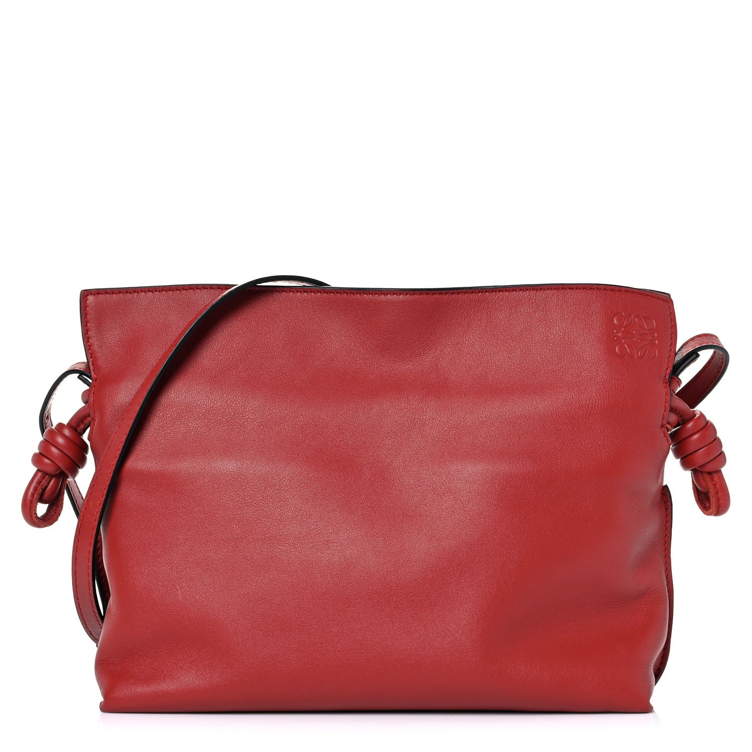Loewe Calfskin Mini Flamenco Knot Clutch Red 1 of 9