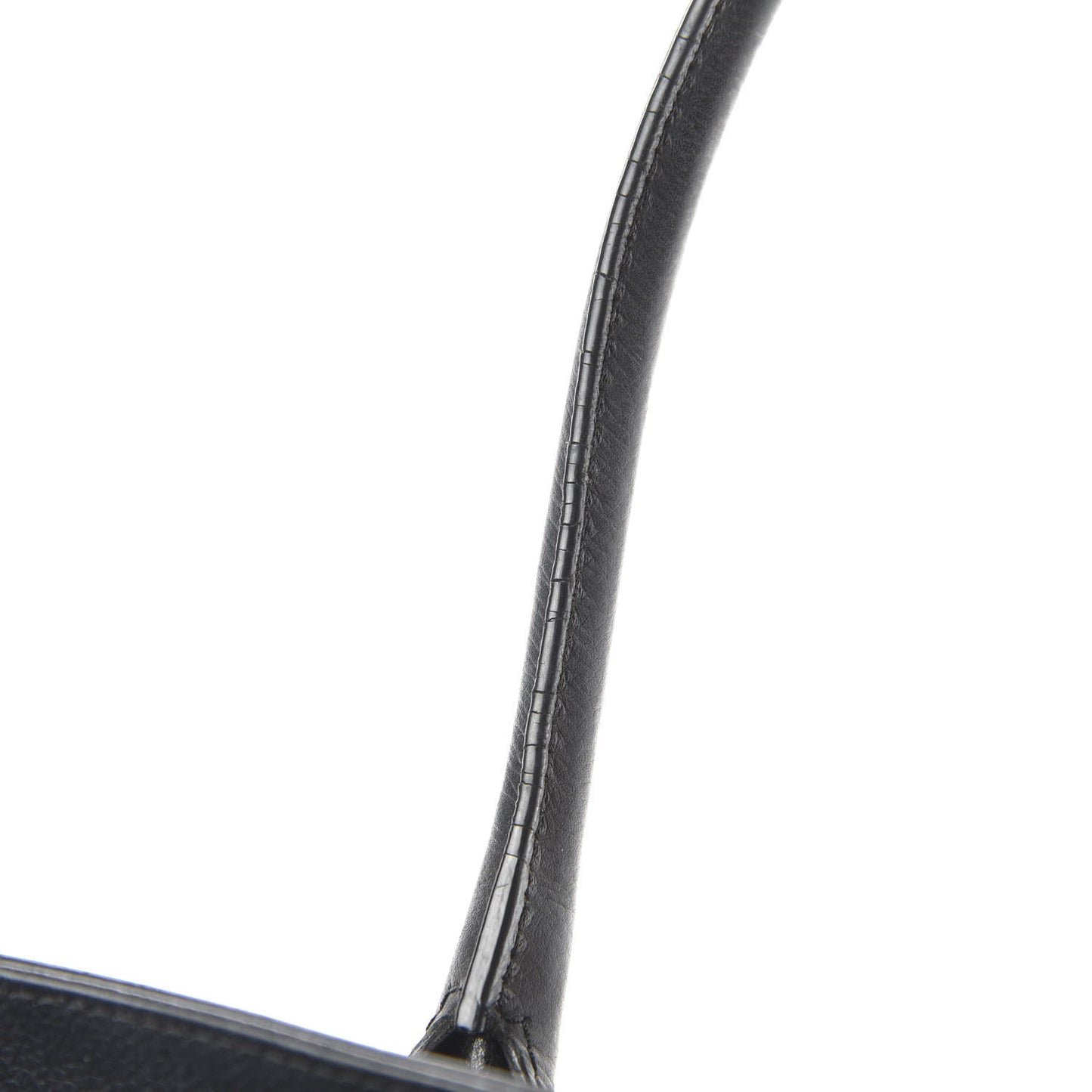 Calfskin Cerf Executive Shopper Tote Black